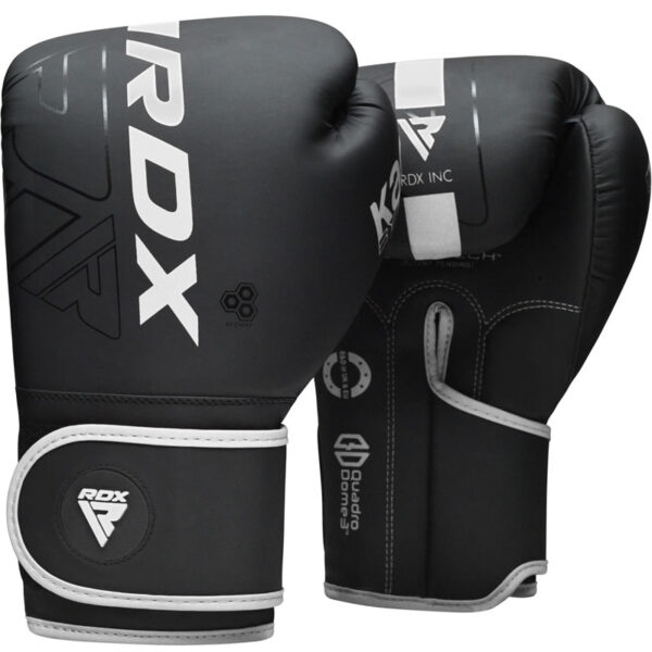 RDX F6 Kara Gants de Boxe Noir 16oz blanc Cuir PU – Image 2