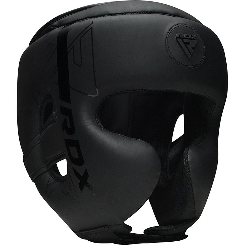 RDX F6 KARA Casque De Boxe M Noir Cuir PU – Image 2