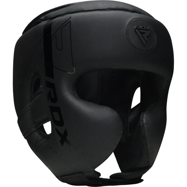 RDX F6 KARA Casque De Boxe M Noir Cuir PU