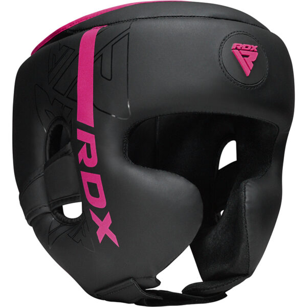 RDX F6 KARA Casque De Boxe XL Rose Cuir PU