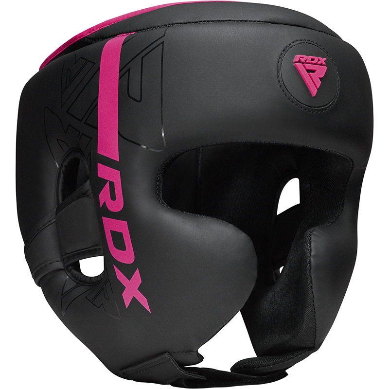RDX F6 KARA Casque De Boxe M Rose Cuir PU – Image 2