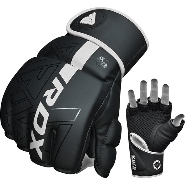 RDX F6 KARA Gants de Grappling et MMA S blanc Cuir PU – Image 2