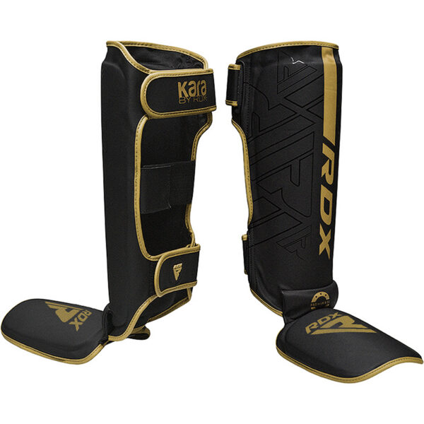 RDX F6 KARA MMA Protège-Tibias L d'or Cuir PU – Image 2