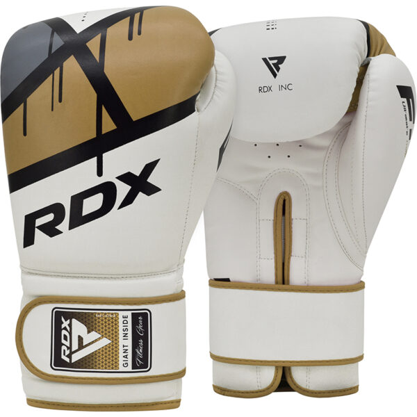 RDX F7 Ego Gants de Boxe 12oz d'or Cuir PU – Image 2