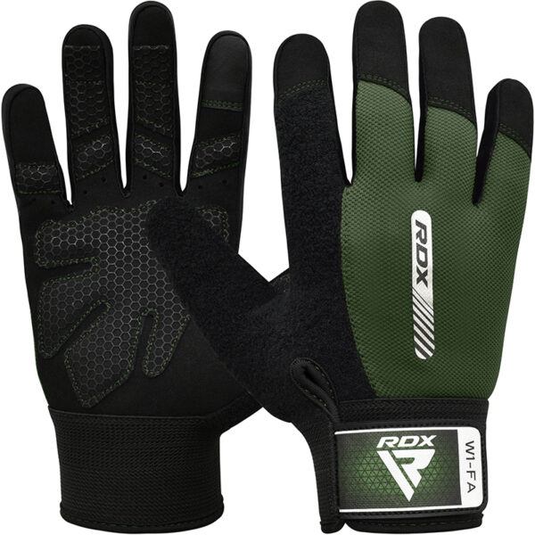 RDX W1 Full Finger Gants Gymnastique S Vert Lycra – Image 2
