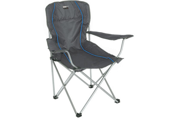 Chaises de camping Salou Chaise de camping pliante avec porte-gobelet Gris foncé - High Peak – Image 5
