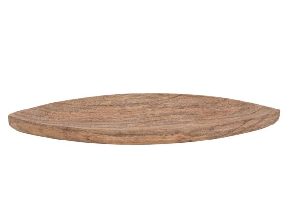 Bol décoratif bol en bois L40xH3xP14cm bateau en forme de bateau en bois de manguier massif – Image 3