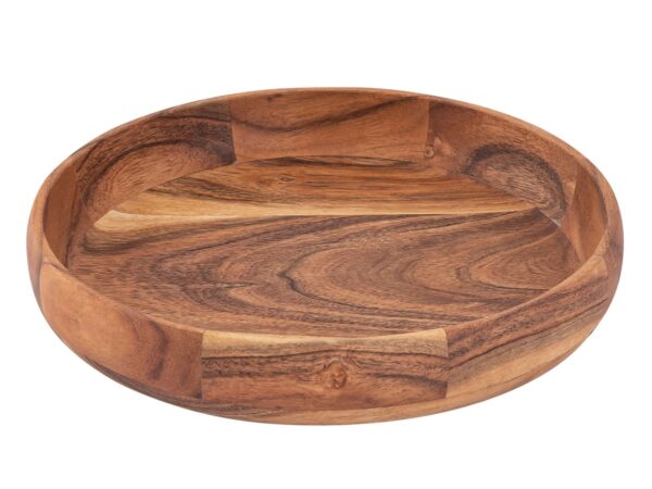 Bol à fruits bol décoratif boîte principale en bois 8 pièces ø30cm acacia massif alimentaire – Image 2