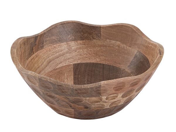 Bol décoratif bol en bois ø25 ou 30cm H6cm rond Origine bois de manguier massif uni – Image 2