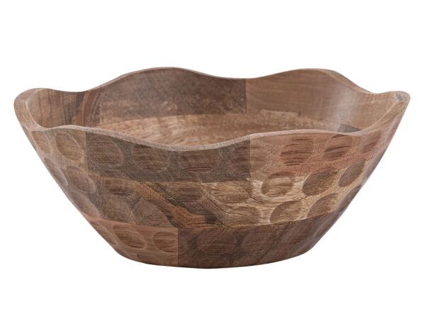 Bol décoratif bol en bois ø25 ou 30cm H6cm rond Origine bois de manguier massif uni – Image 3