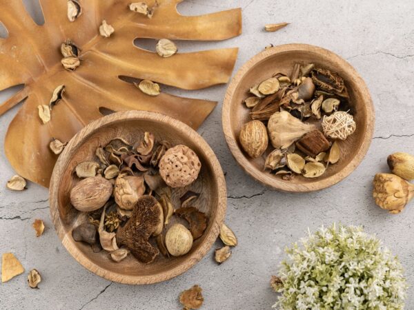 Bol en bois lot de 2 ø15/17cm H4cm bol décoratif Tik & Tok rond en bois de manguier – Image 5