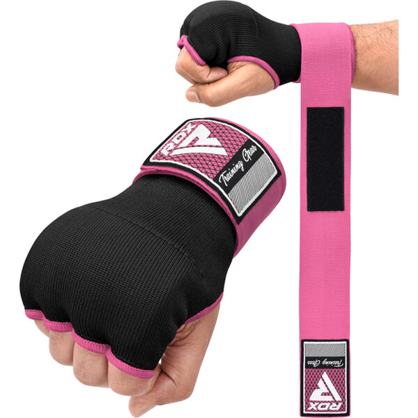 RDX IS 75cm Gel Sous Gants Avec Sangle Poignet Rose M – Image 2