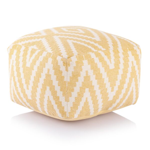 Repose-pieds siège cube 50x35x50cm pouf kilim coussin de sol Pérou noir taupe jaune turquoise