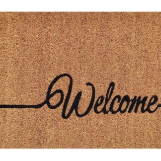 Tapis de noix de coco 60 x 40 cm paillasson paillasson tapis anti-saleté porte d'entrée