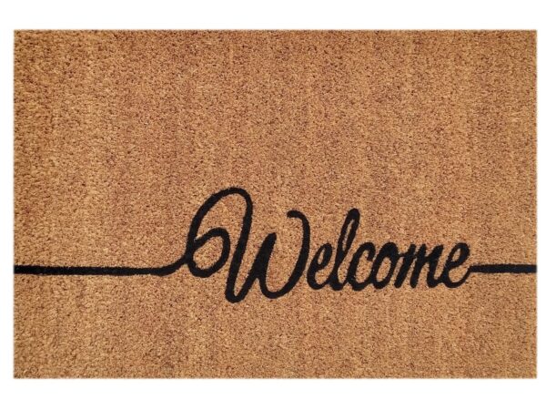 Tapis de noix de coco 60 x 40 cm paillasson paillasson tapis anti-saleté porte d'entrée