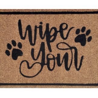 Tapis de noix de coco 60 x 40 cm paillasson paillasson tapis anti-saleté porte d'entrée