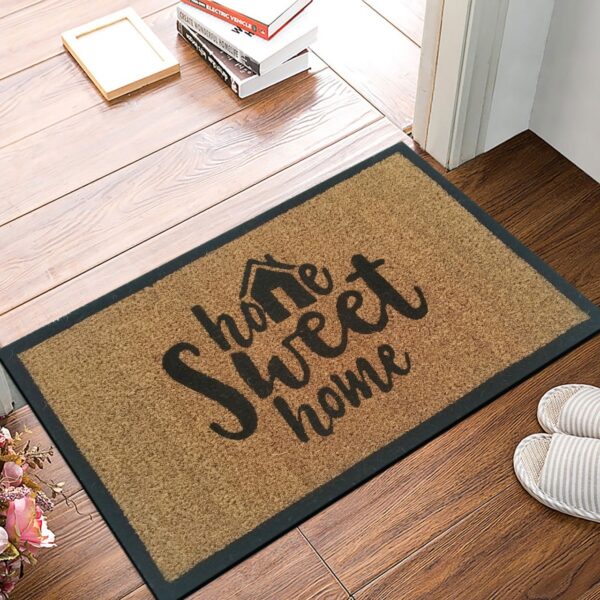 Tapis de noix de coco 60 x 40 cm paillasson paillasson tapis anti-saleté porte d'entrée – Image 4