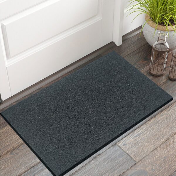 Paillasson en noix de coco, paillasson anti-salissure uni pour porte d'entrée, 3 couleurs – Image 3