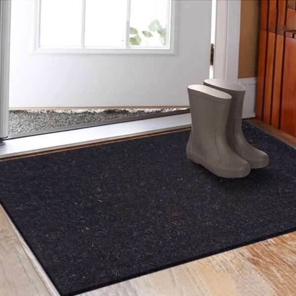 Paillasson en noix de coco, paillasson anti-salissure uni pour porte d'entrée, 3 couleurs – Image 2