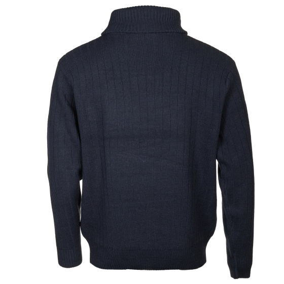 Pullovers PL Kotterstrui tricot homme demi-fermeture éclair bleu taille M - Life Line – Image 8