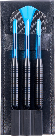 Darts Jeu de fléchettes Steeltip 23 grammes Noir/Bleu 3 pièces - Longfield Darts – Image 12
