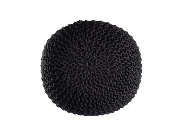 Pouf PREMIUM ø45cm tabouret pouf tricoté terrasse intérieure piscine jardin durable – Image 5