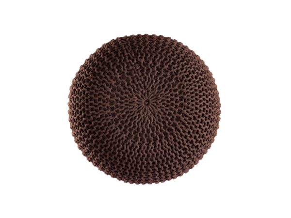 Pouf PREMIUM ø45cm tabouret pouf tricoté terrasse intérieure piscine jardin durable – Image 5