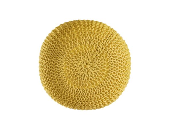 Pouf PREMIUM ø45cm tabouret pouf tricoté terrasse intérieure piscine jardin durable – Image 5