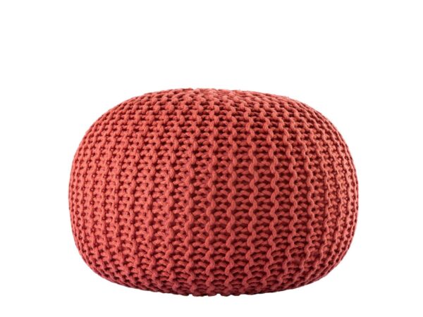 Pouf PREMIUM ø45cm tabouret pouf tricoté terrasse intérieure piscine jardin durable – Image 4