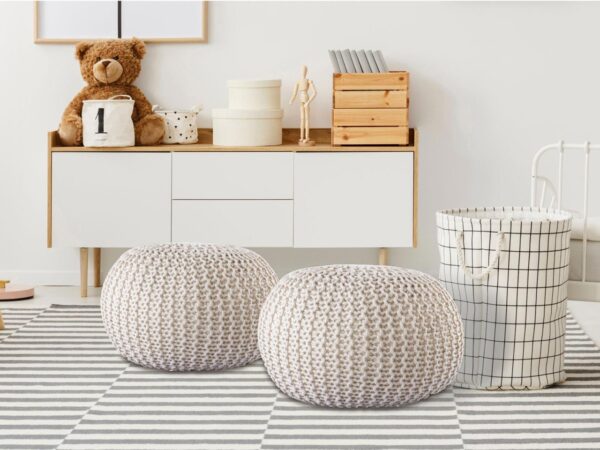Pouf extérieur ø55cm pouf assise terrasse piscine jardin – Image 3