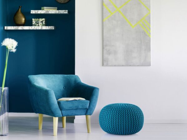 Pouf extérieur ø55cm pouf assise terrasse piscine jardin – Image 2