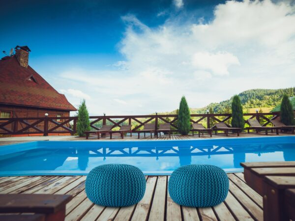 Pouf extérieur ø55cm pouf assise terrasse piscine jardin – Image 6