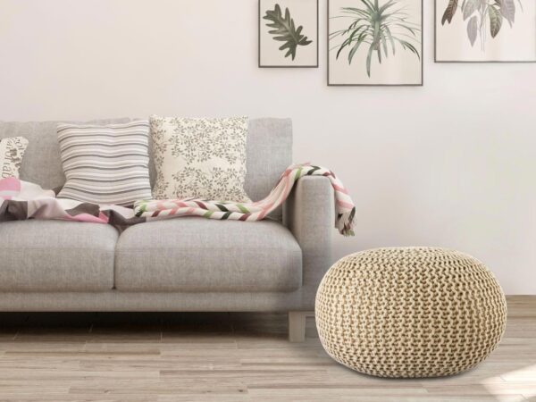 Pouf extérieur ø55cm pouf assise terrasse piscine jardin – Image 2