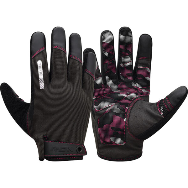 RDX T2 Gants De Gymnastique Doigt Complet Pour cran Tactile Rose-L – Image 2