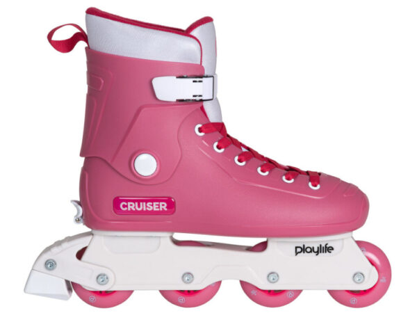 Patins à roulettes en ligne Cruiser Pink patins en ligne filles rose taille 39-42 - Playlife – Image 4