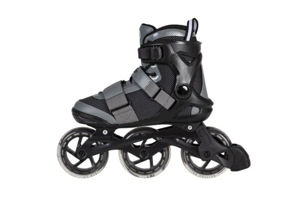 Patins à roulettes en ligne GT 110 Fitness Inline Skates Noir/Gris taille 46 - Playlife – Image 14