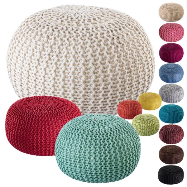 Pouf extérieur ø55cm pouf assise terrasse piscine jardin