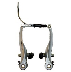 V-Brakes Jeu de freins V-brake avant et arrière en aluminium argenté - Promax – Image 4