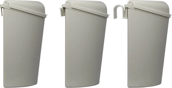 Storage poubelle avec couvercle 6 litres 29,5 cm gris clair - ProPlus – Image 12