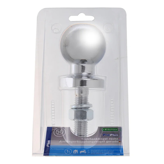Towballs boule d'attelage 50 mm acier droit M16 x 55 mm argenté - ProPlus – Image 12