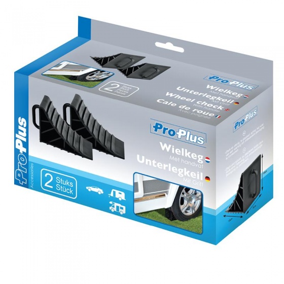 Wheel chocks cale de roue en plastique avec poignée 16,5 cm noir 2 pièces - ProPlus – Image 13