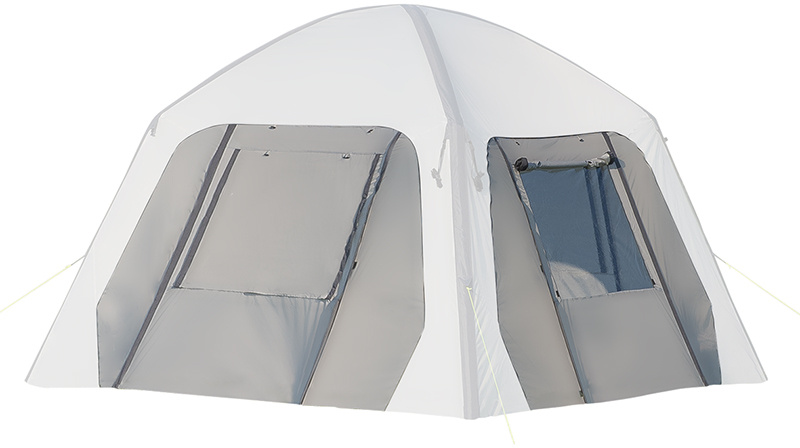Party tents paroi latérale avec fenêtre pour tente gonflable gris clair - ProPlus – Image 10