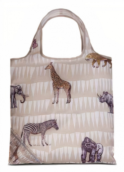 Acheteurs shopper girafe 12 litres 38 x 38 cm polyester brun - Punta – Image 3
