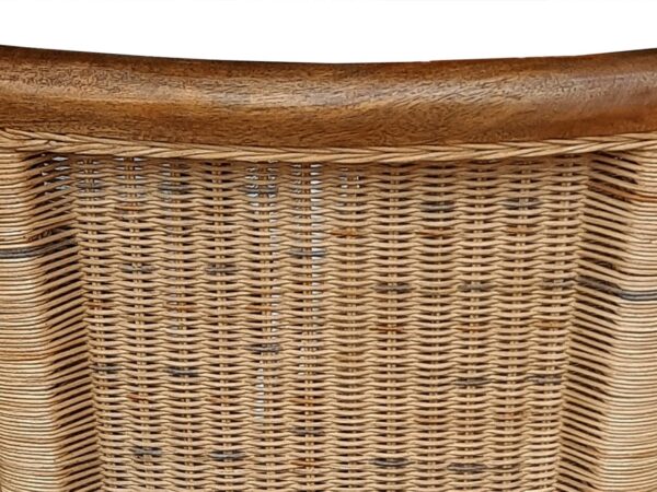 Chaise en rotin ensemble de 6 chaises de salle à manger tabac Perth chaise en osier chaise en rotin durable – Image 9