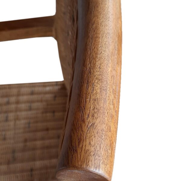 Chaises en rotin lot de 4 chaises de salle à manger avec accoudoirs tabac Perth chaise en osier fauteuil en rotin – Image 9