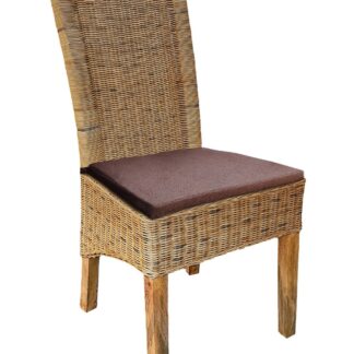 Chaise en rotin chaise de salle à manger tabac Perth chaise en osier chaise en rotin durable