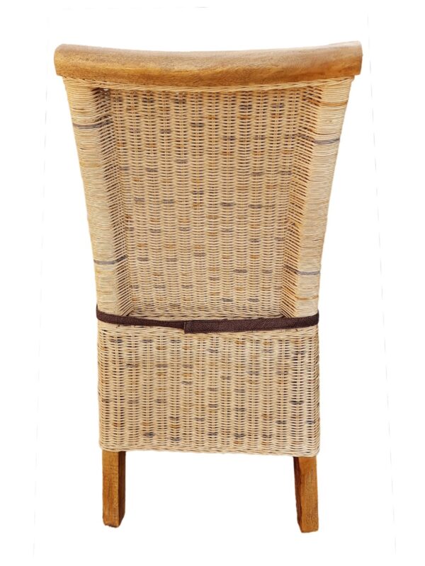 Chaise en rotin ensemble de 6 chaises de salle à manger tabac Perth chaise en osier chaise en rotin durable – Image 6