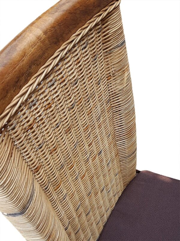 Chaise en rotin ensemble de 6 chaises de salle à manger tabac Perth chaise en osier chaise en rotin durable – Image 8