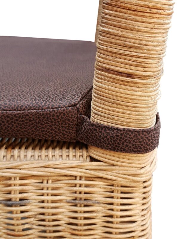 Chaise en rotin ensemble de 6 chaises de salle à manger tabac Perth chaise en osier chaise en rotin durable – Image 7