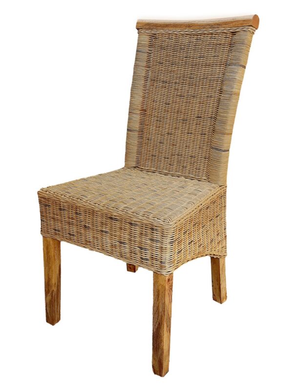 Chaise en rotin chaise de salle à manger tabac Perth chaise en osier chaise en rotin durable – Image 4